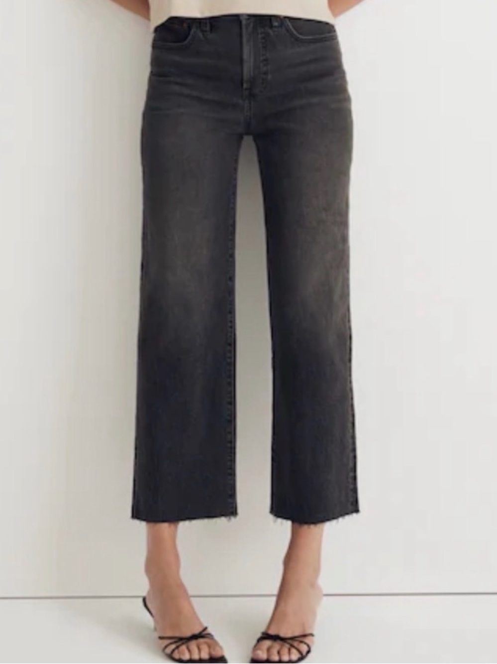NEW | Madewell The Perfect Vintage Wide-Leg Crop Jean